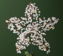 Lit Icy Star Tree Topper