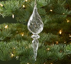 Glass Icicle Ornament