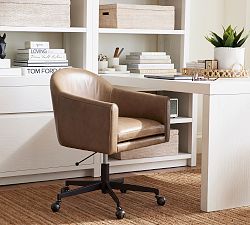 Gideon Leather Swivel Desk Chair