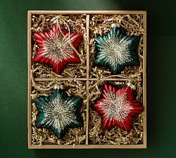 Glitter Star Ornament Box - Set of 4