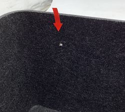 Open Box: Felted Sculpted Lidded Bins, Medium (15"W x 12"D x 6"H), Set of 3 - Charcoal