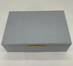 Open Box: Hampton Jewelry Box, Large (13"W) - Chambray
