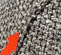 Open Box: Irving Square Arm Swivel Chair without Nailheads (33") - Performance Midland Tweed Graphite