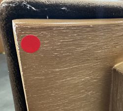 Open Box: Jasmine Upholstered Dining Chair - Faux Mohair Velvet Espresso, Seadrift Legs