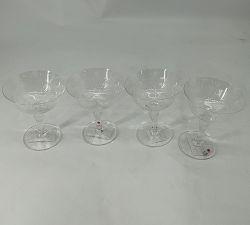 Open Box: LoveShackFancy Coupe Glasses, Set of 4 - Clear