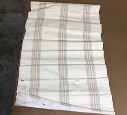 Open Box: Riviera Striped Roman Blackout Shade (36"W x 64"L) - Sandalwood