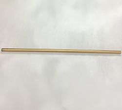 Open Box: Standard Oversized Hardware Curtain Rod (108"-144", 1.50 diam.) - Brass