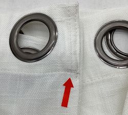 Open Box: Sunbrella Solid Outdoor Grommet Light Filtering Curtain (50"W x 84"L) - Natural