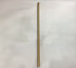 Open Box: Standard Oversized Hardware Curtain Rod (108"-144", 1.50 diam.) - Brass