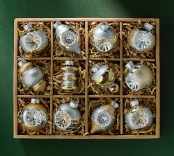 Mini Glass Ornaments - Set of 12