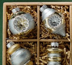 Mini Glass Ornaments - Set of 12