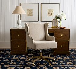 Thatcher Upholstered Swivel Desk Chair