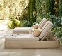 Aptos Outdoor Single Chaise with Wheels