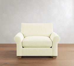 PB Comfort Modern Roll Arm Chair and a Half