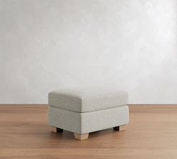 PB Comfort Modern Square Arm Storage Ottoman (30")