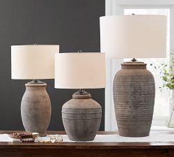 Maddox Petite Terra Cotta Table Lamp (24")