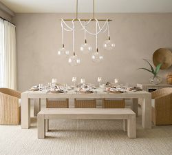 Marina Swing Rope Linear 5-Globe Chandelier (57")