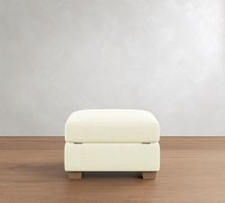 PB Comfort Modern Roll Arm Storage Ottoman (30")