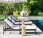 Ellis Metal Outdoor Single Chaise