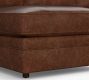 Pearce Roll Arm Leather U-Shaped Chaise Sectional (140")