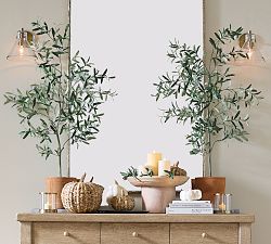 Faux Terracotta Potted Olive Tree