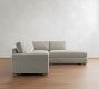 PB Comfort Modern Square Arm 3-Piece Bumper Sectional (106")