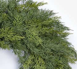 Faux Soft Cedar Wreath - 24