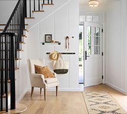 Cohen Milk Glass Round LED Flush Mount (15")