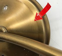 Open Box: Hayden Metal Double Sconce (16") - Vintage Brass