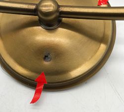 Open Box: Hayden Metal Double Sconce (16") - Vintage Brass