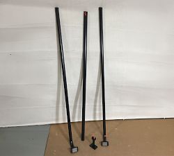 Open Box: Hidden Connection Room Darkening Curtain Rod (108"-144", 1.25" Diam) - Antique Bronze