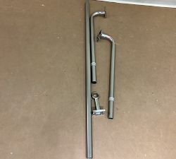 Open Box: Hidden Connection Room Darkening Curtain Rod (48"-88", 1.25" Diam.) - Pewter