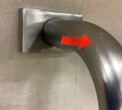 Open Box: Hidden Connection Room Darkening Curtain Rod (48"-88", 1.25" Diam.) - Pewter