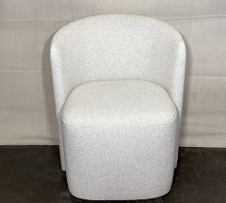 Open Box: Preston Upholstered Dining Chair - Performance Bouclé Oatmeal