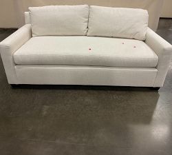 Open Box: York Square Arm Upholstered Queen Sleeper Sofa (81") - Performance Bouclé Oatmeal