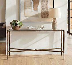 Marceline Glass Console Table (60")