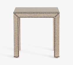 Big Daddy's Antiques Rectangular Upholstered Side Table (22")
