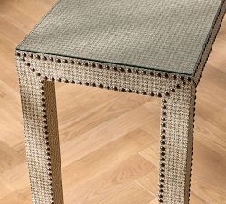 Big Daddy's Antiques Upholstered Console Table (58")