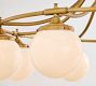 Big Daddy&rsquo;s Antiques Milk Glass Globe Chandelier (36")