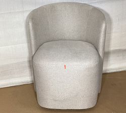 Open Box: Preston Upholstered Dining Chair - Performance Heathered Basketweave Oatmeal