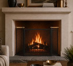 Calabar Fireplace Tri-Panel Screen