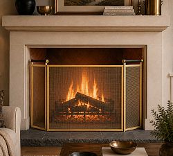 Calabar Fireplace Tri-Panel Screen