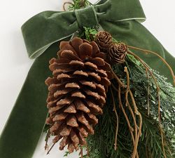 Faux Frosted Pine Swag