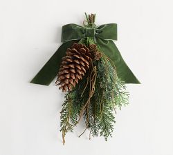 Faux Frosted Pine Swag