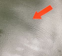 Open Box: Big Sur Square Arm Leather Deep Seat Grand Sofa (105"), 3X3 - Vintage Hunter