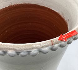 Open Box: Emery Ceramic Vase, Large, (14"H) - White