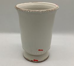 Open Box: Emery Ceramic Vase, Large, (14"H) - White