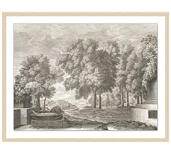 Open Box: Etched Garden Frame Print (65"W x 49"H) - Natural