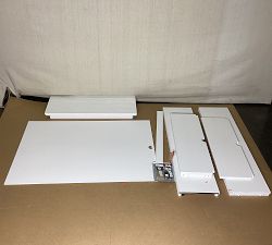 Open Box: Livingston Bookcase Hutch (35") - Montauk White