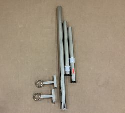 Open Box: Standard Curtain Rod &amp; Wall Bracket (28"-48", 1.25" Diam) - Polished Nickel